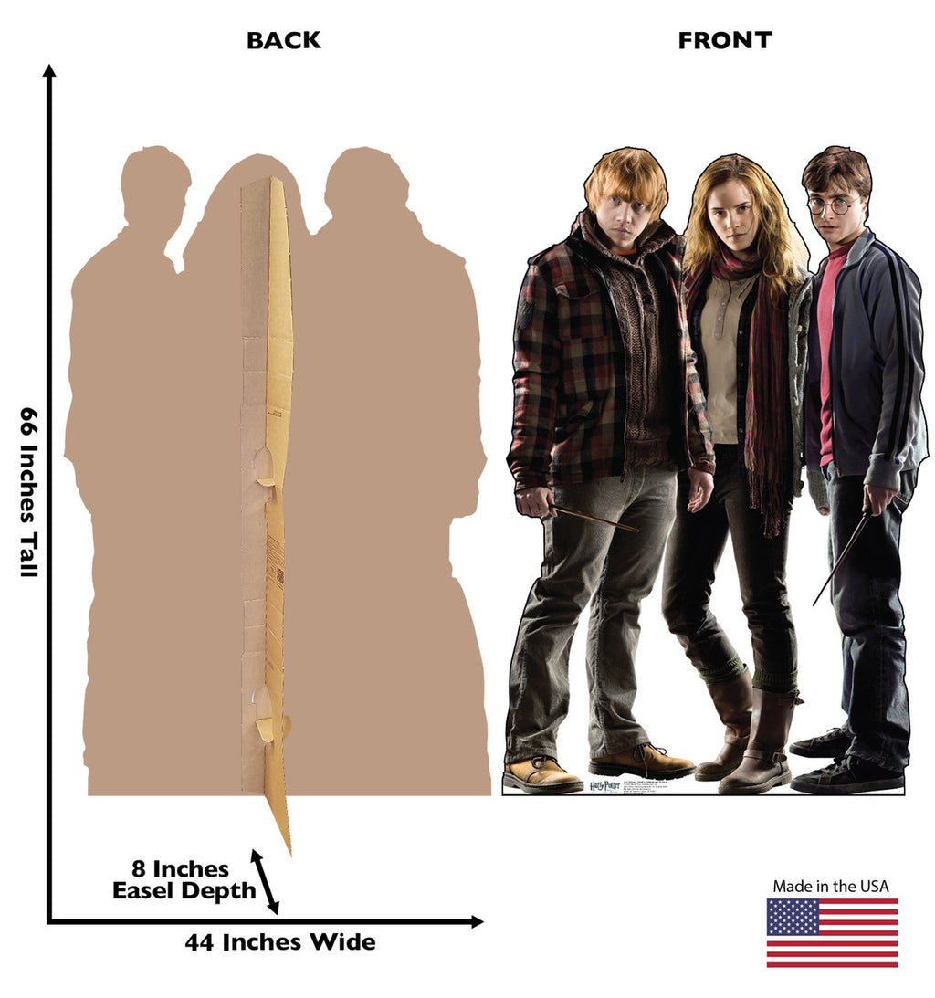 Trio Cutout - Harry, Hermione & Ron