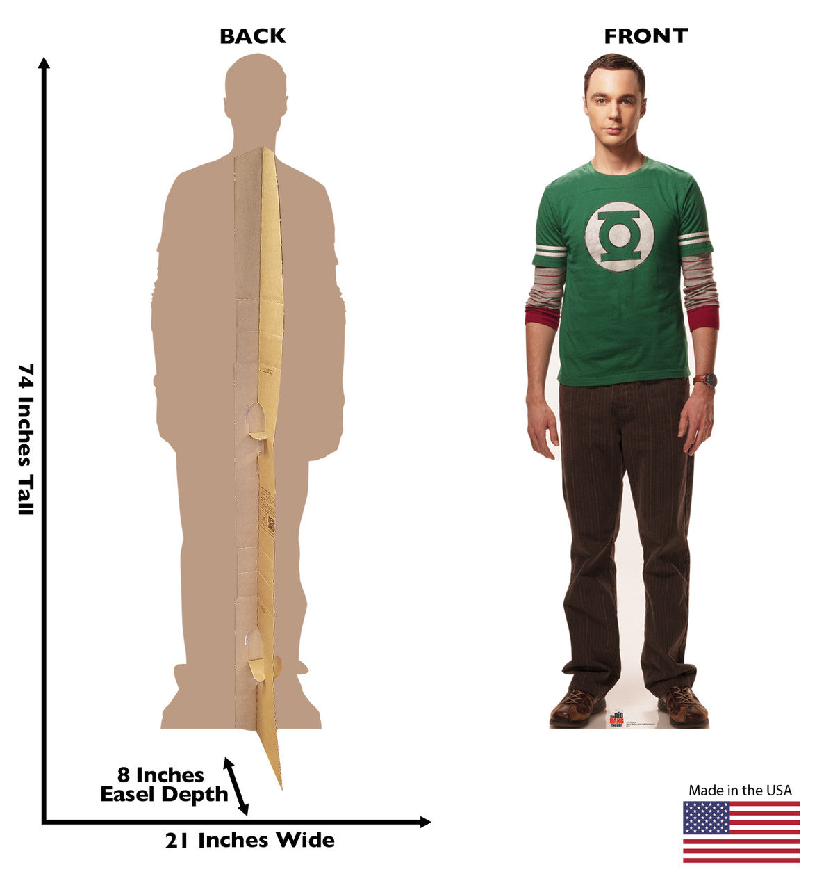 Sheldon - Big Bang Theory

Lifesize Cardboard Cutout  Dimensions
