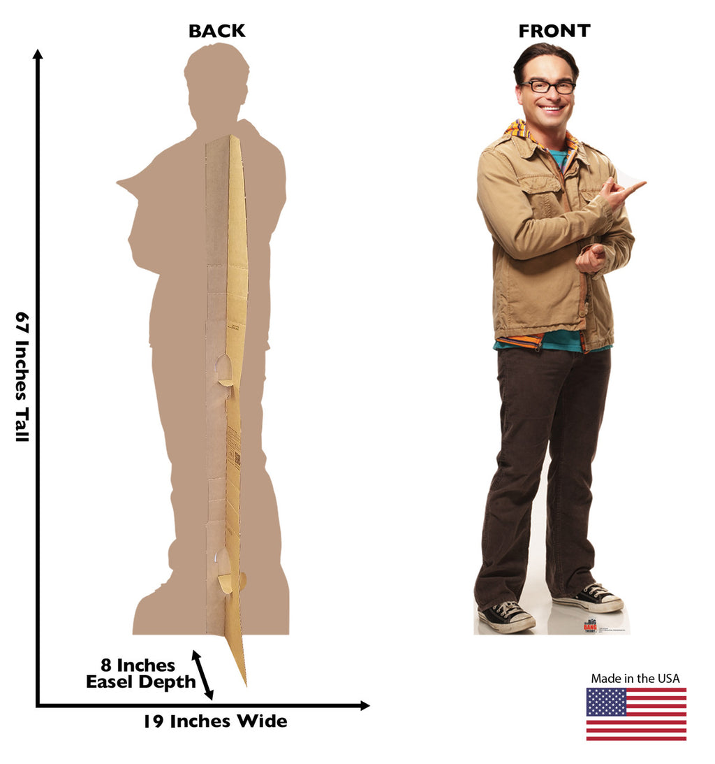 Leonard - Big Bang Theory
Lifesize Cardboard Cutout Dimensions