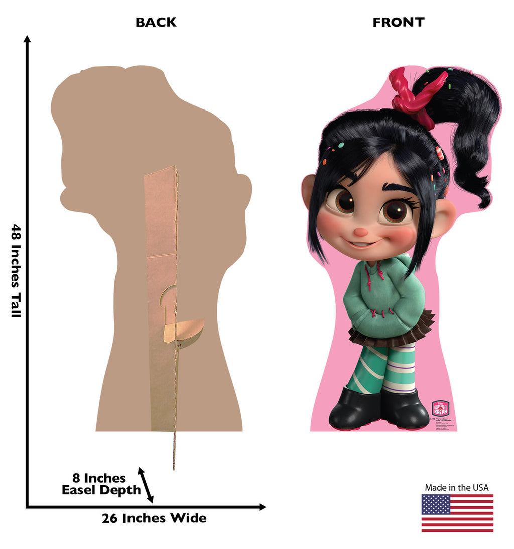 Vanellope Von Schweetz - Wreck-It Ralph
Lifesize Cardboard Cutout Dimensions