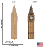 Big Ben Clock Elizabeth Tower Lifesize Cardboard Cutout Dimensions