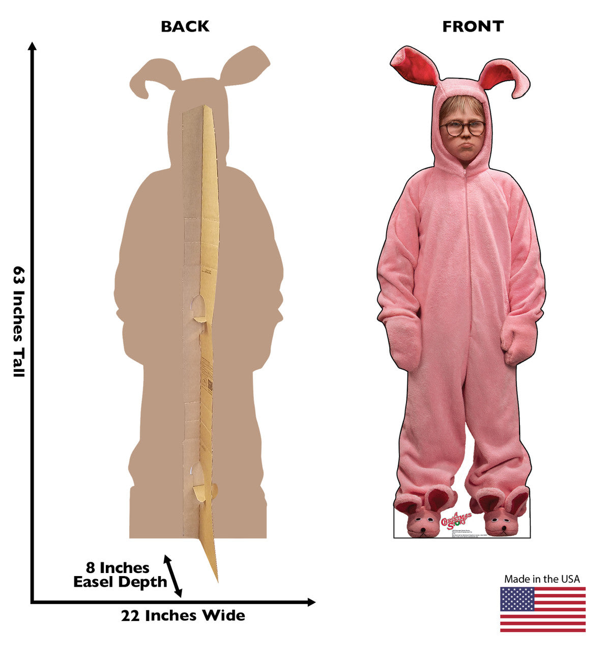 Ralphie Easter Bunny Pajamas - A Christmas Story
Lifesize Cardboard Cutout
