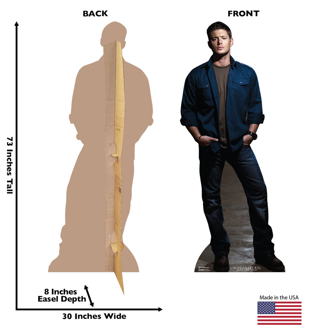 Dean Winchester - Supernatural
Lifesize Cardboard Cutout Dimensions