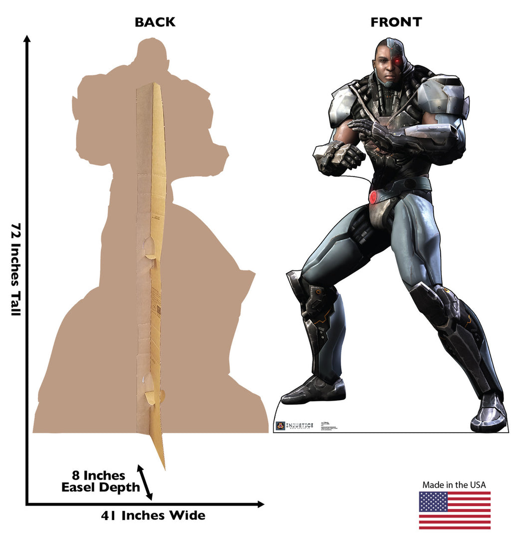 Cyborg - Injustice Gods Among Us
Lifesize Cardboard Cutout dimensions