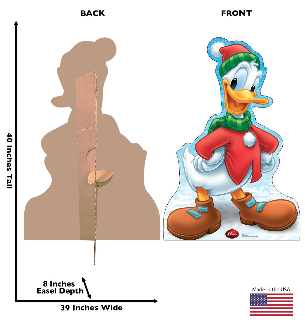 Donald Duck's Holiday Adventure Cutout