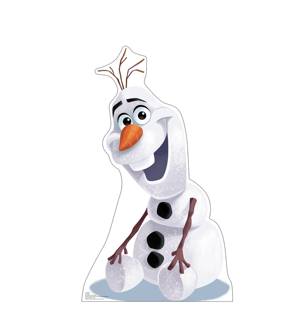 Olaf Life-Size Cardboard Cutout - Your Favorite Snowman!