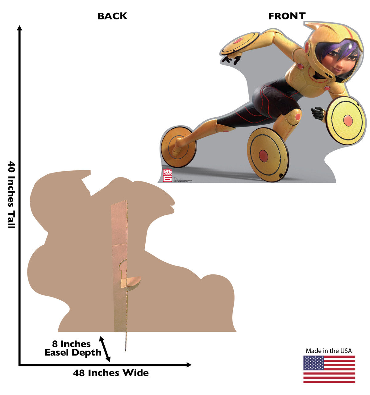Gogo from Big Hero 6 Standup Cutout