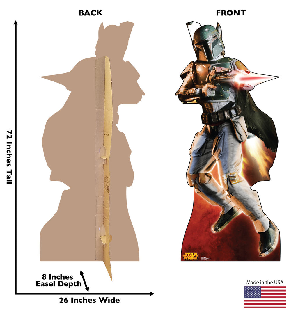 Boba Fett - Star Wars Classics Retouched
Lifesize Cardboard Cutout Dimensions