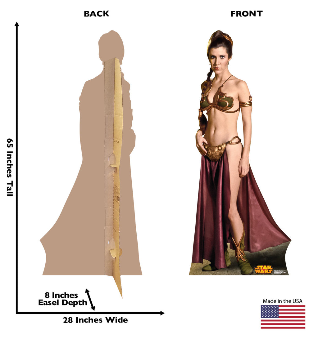 Princess Leia Slave Girl - Star Wars Classics Retouched
Lifesize Cardboard Cutout  Dimensions