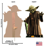 Yoda - Star Wars Classics Retouched
Lifesize Cardboard Cutout Dimensions