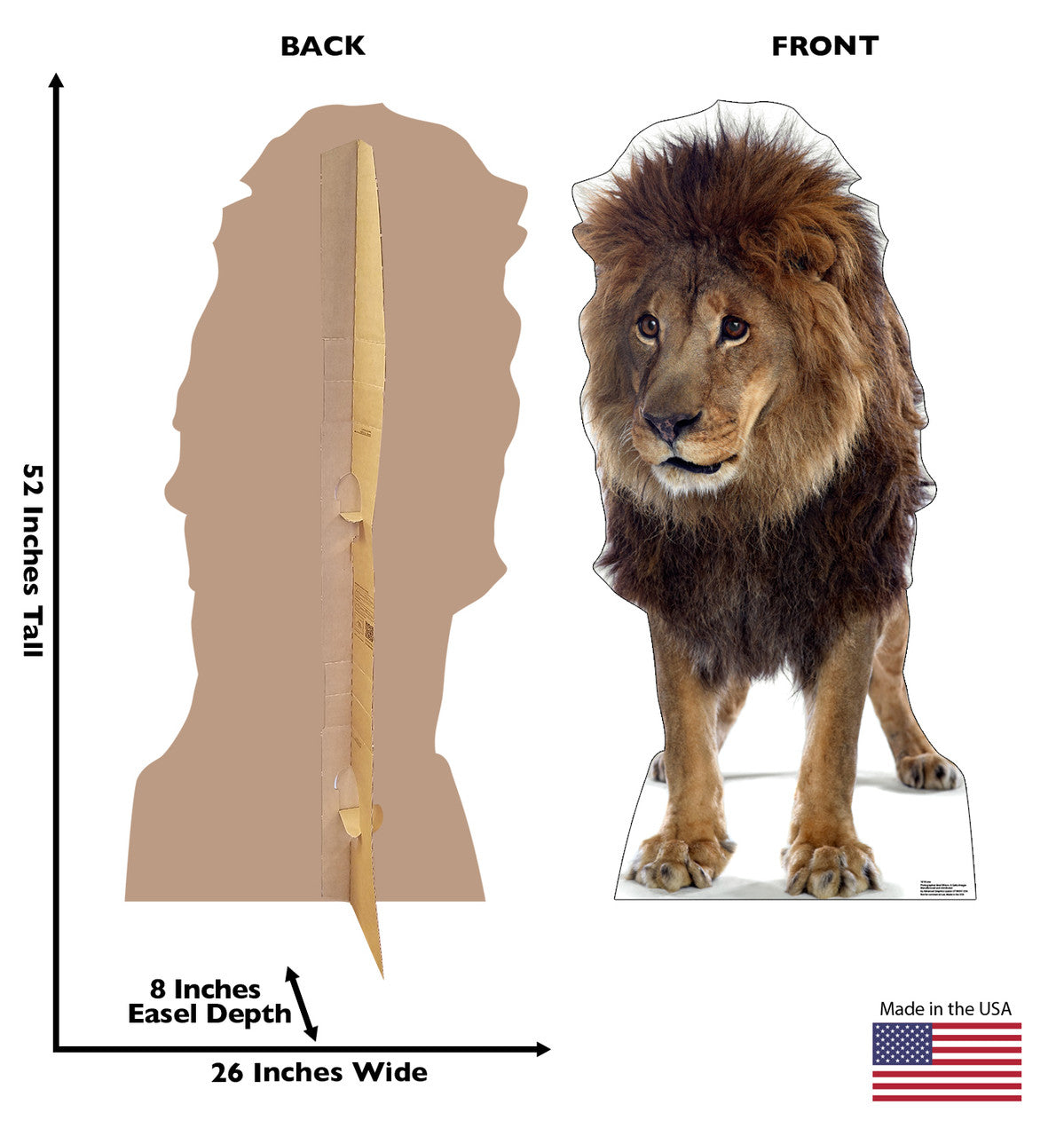 Lion
Lifesize Cardboard Cutout   Dimensions