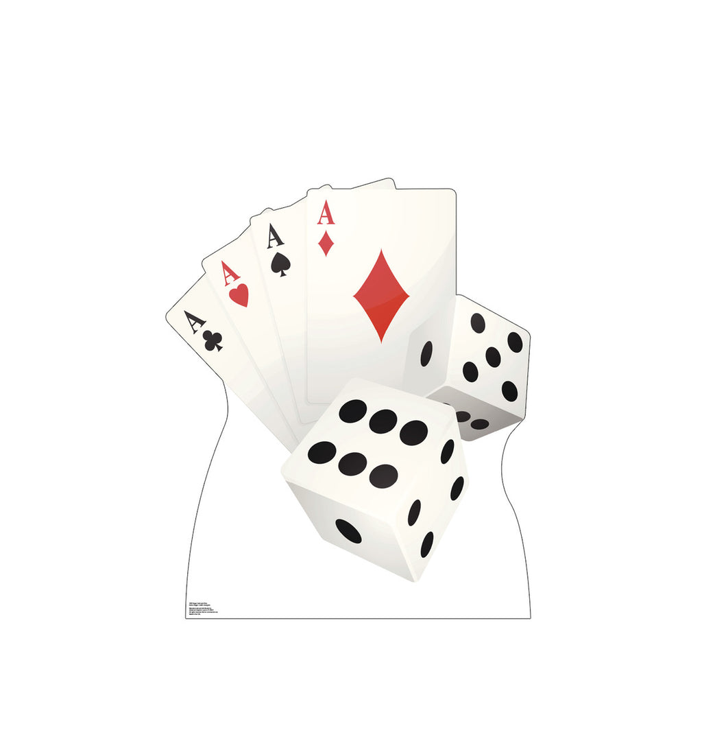 Vegas Cards and Dice
Lifesize Cardboard Cutout