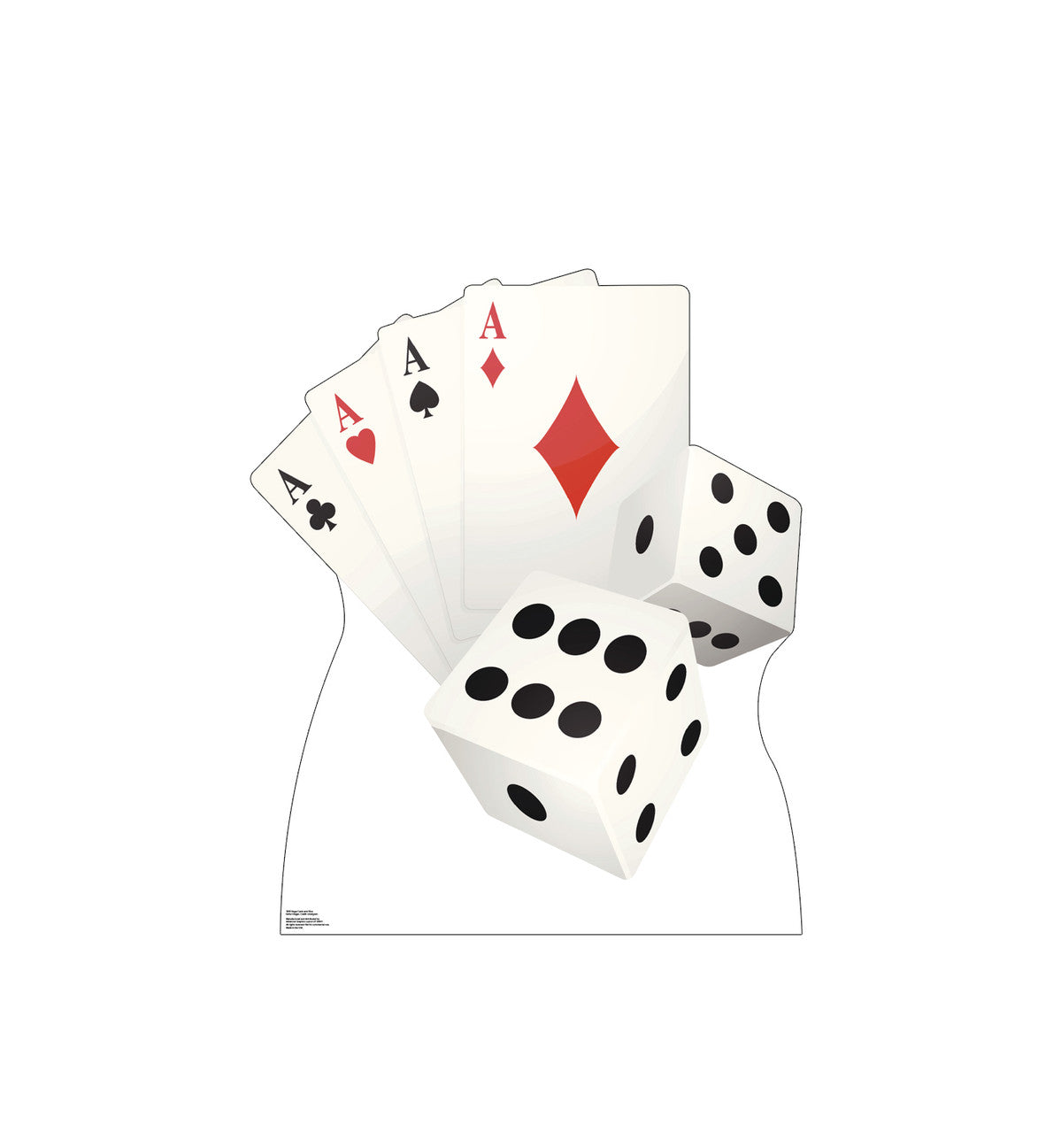 Vegas Cards and Dice
Lifesize Cardboard Cutout