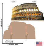 Italy Colosseum
Lifesize Cardboard Cutout Dimensions