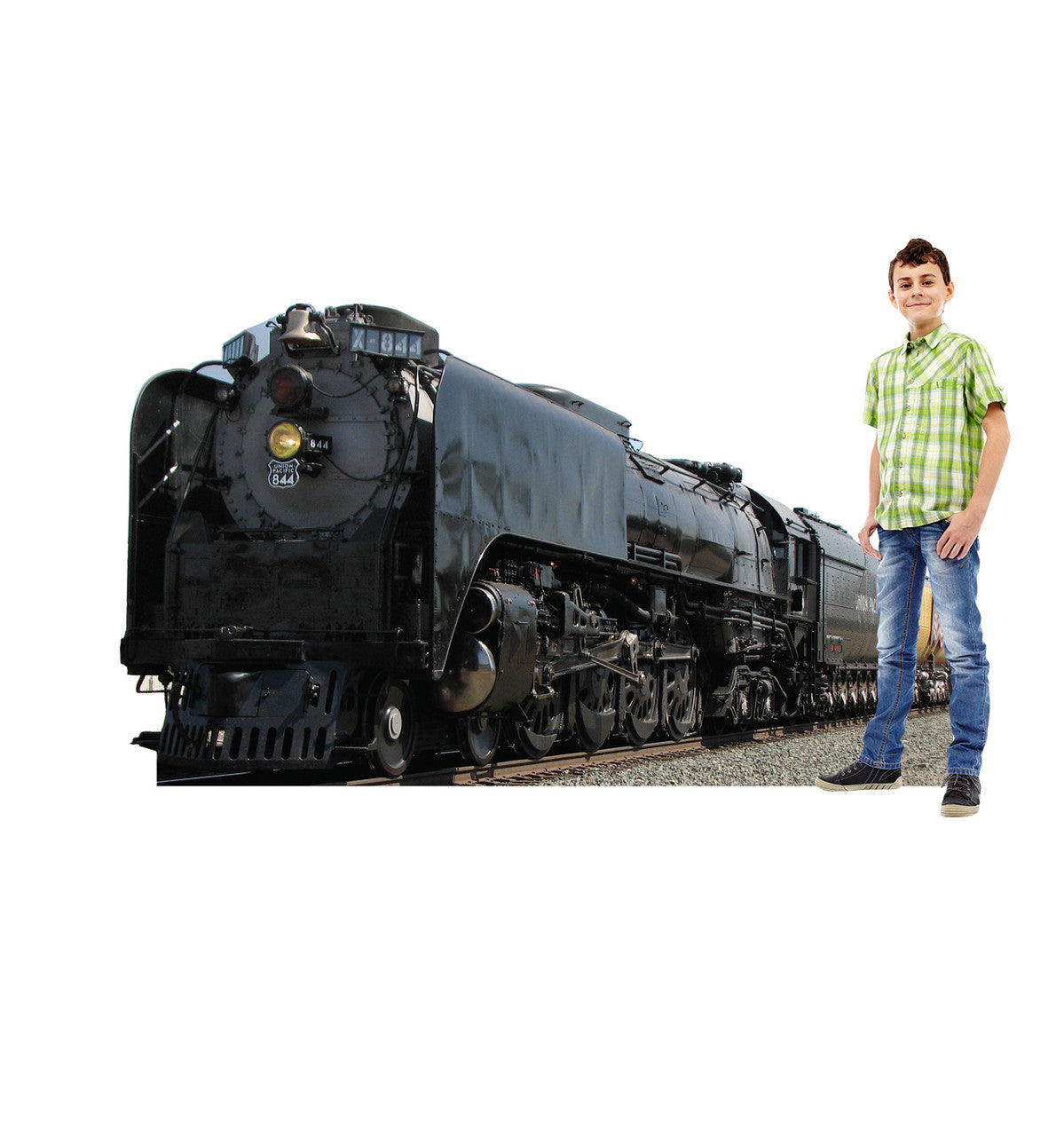 Union Pacific Train 844 Lifesize Cardboard Cutout with Model