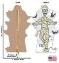 Cartoon Mummy & Bats
Lifesize Cardboard Cutout Dimensions