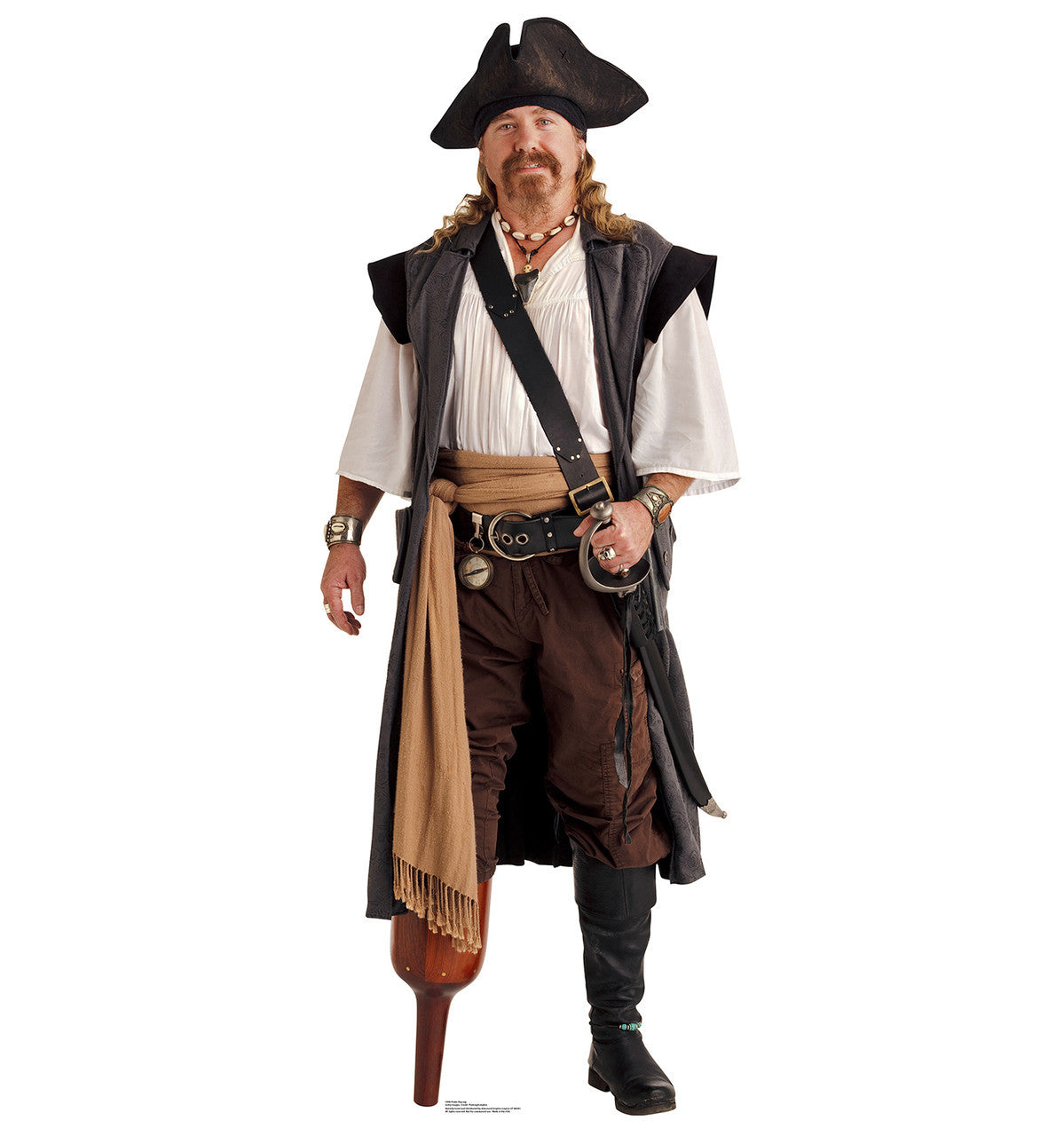 Swashbuckling Pirate Peg Leg Cutout