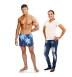 Beach Muscle Man
 Lifesize Cardboard Cutout with Model
