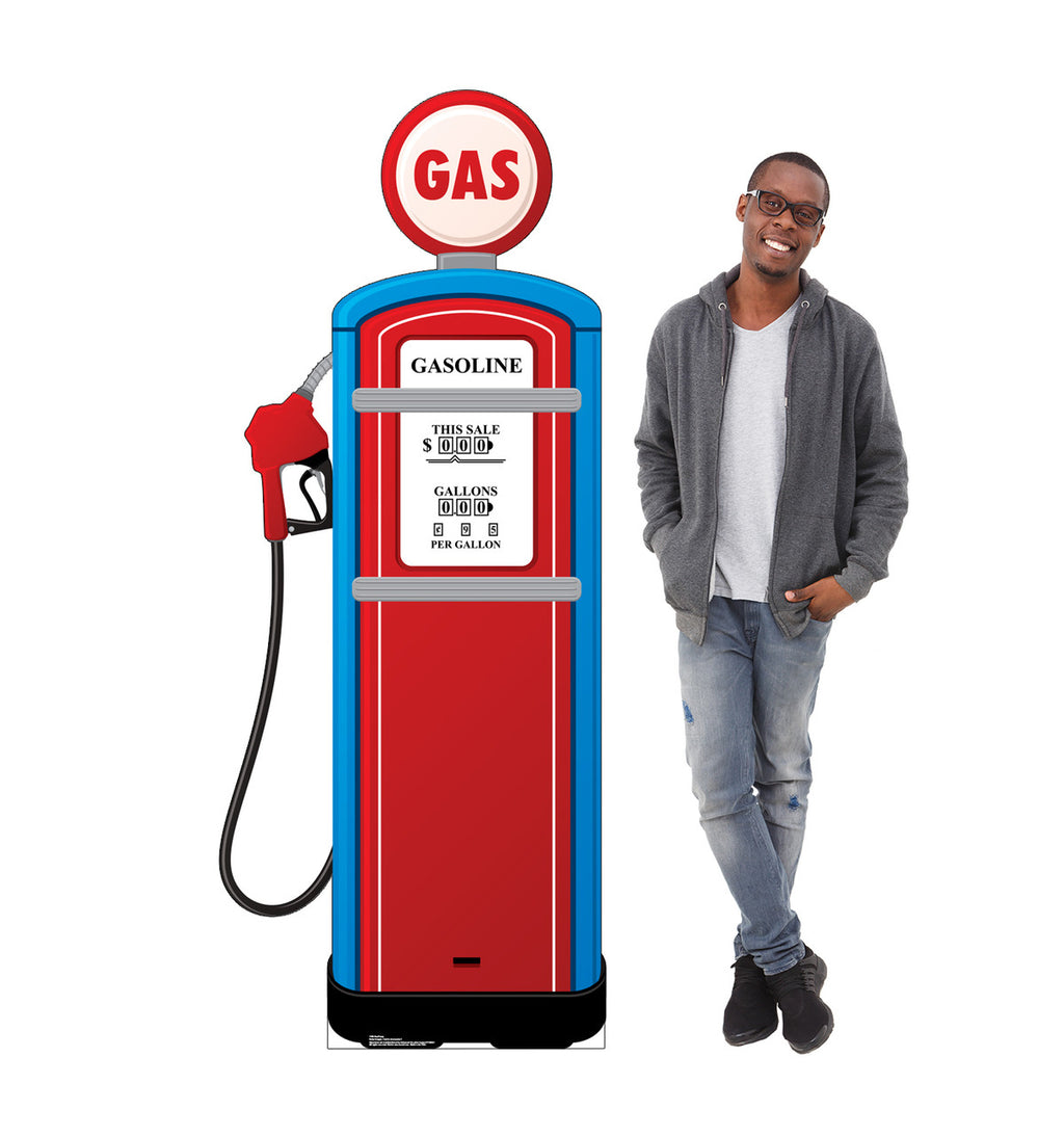 Gas Pump
 Lifesize Cardboard Cutout  with Model