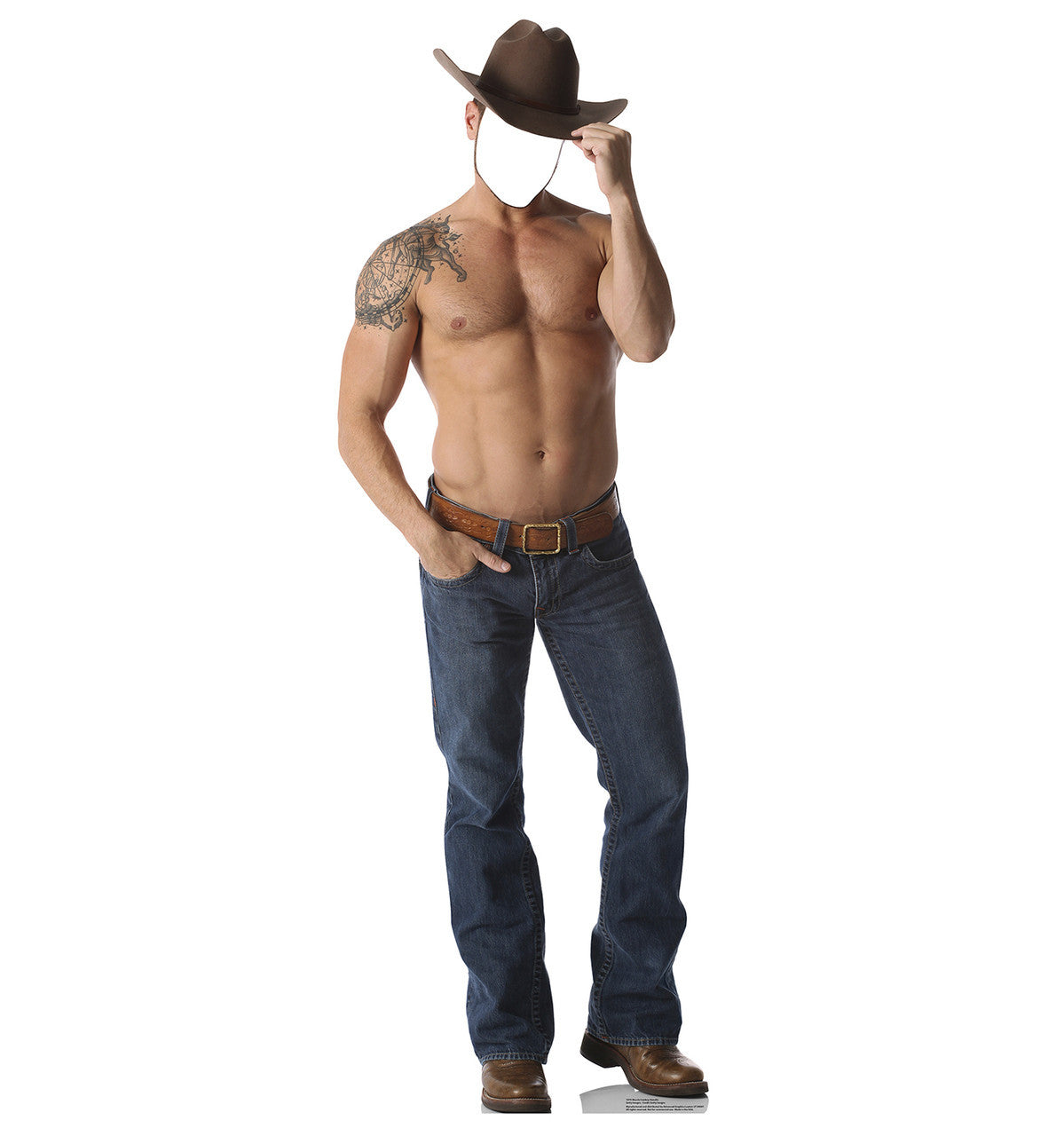 Shirtless Cowboy Standin
Lifesize Cardboard Cutout