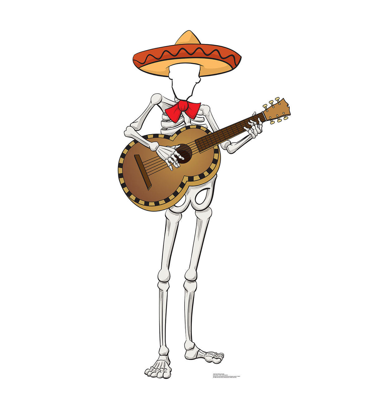 Fiesta Skeleton Stand-In - Perfect Party Companion!