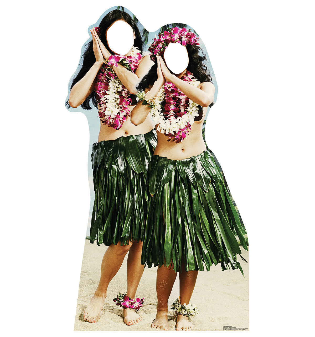 Hawaiian Hula Girls Standin
 Lifesize Cardboard Cutout