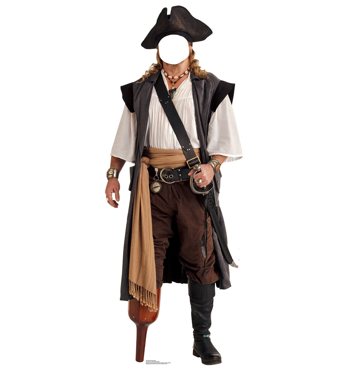 Swashbuckling Pirate Peg Leg Standin