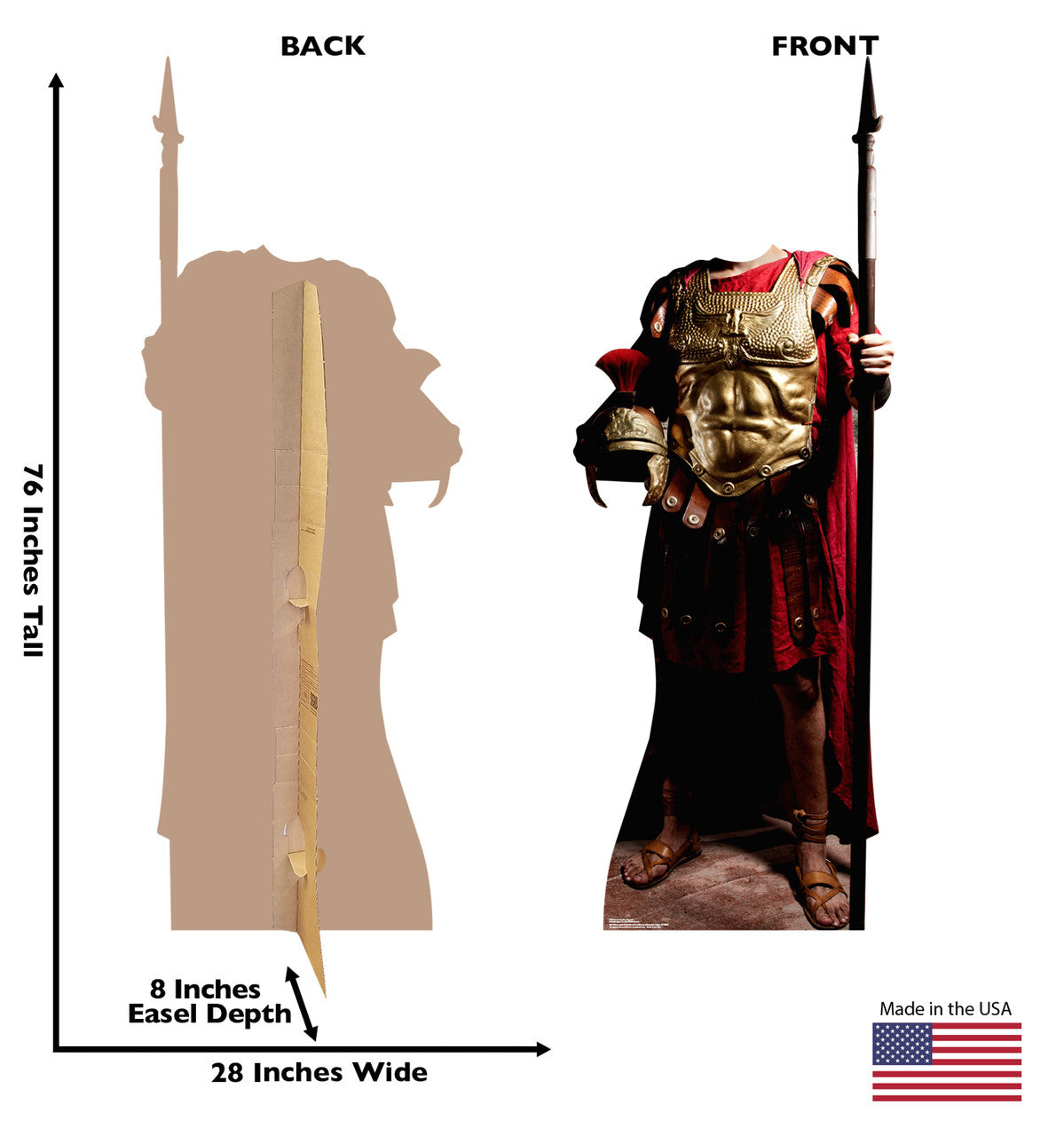 Roman Soldier Standin
 Lifesize Cardboard Cutout