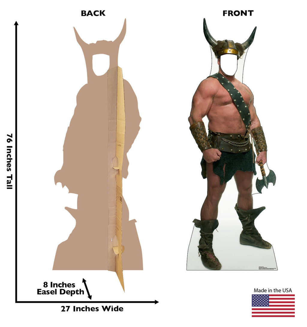 Viking Standin
 Lifesize Cardboard Cutout  Dimensions
