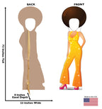 Cartoon Disco Dancer Standin
 Lifesize Cardboard Cutout  Dimensions