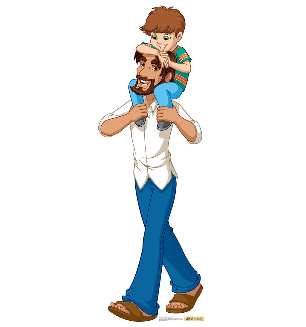 Jesus in Jeans with Child
Lifesize Cardboard Cutout