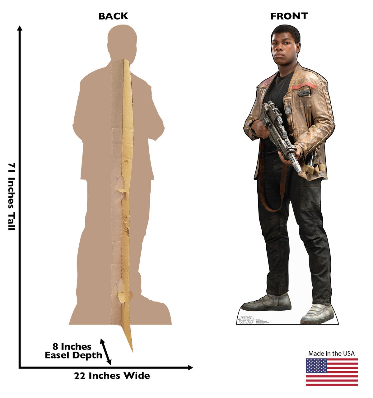 Finn - Star Wars VII The Force Awakens
 Lifesize Cardboard Cutout