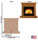 Fireplace
 Lifesize Cardboard Cutout Dimensions