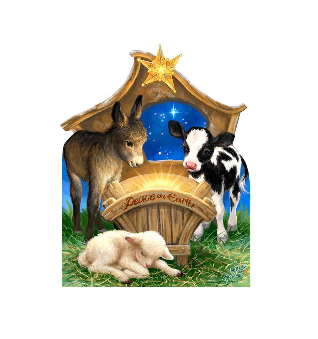 Born in a Manger -Dona Gelsinger Art
Lifesize Cardboard Cutout