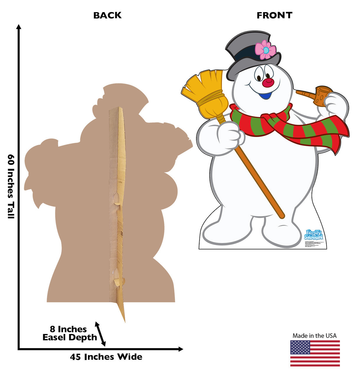 Frosty The Snowman
Lifesize Cardboard Cutout  Dimensions