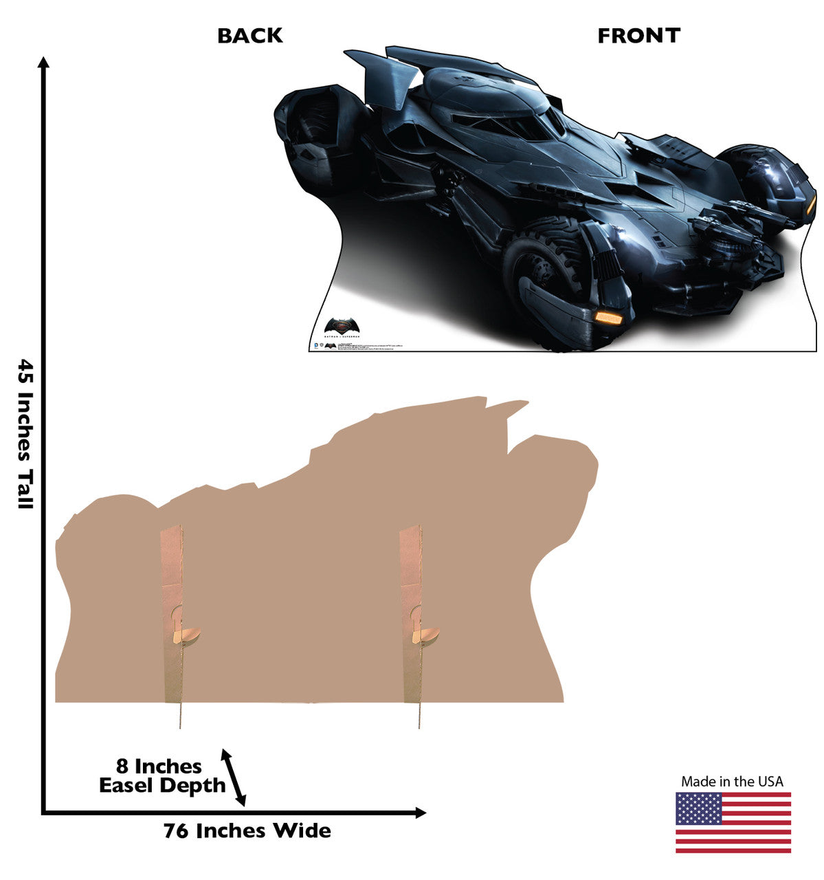 Batmobile Cardboard Cutout