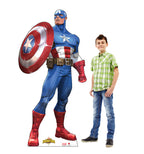Captain America's Heroic Cardboard Cutout