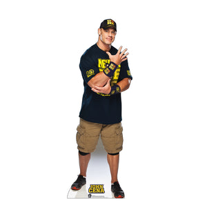 John Cena (navy and gold shirt on)
