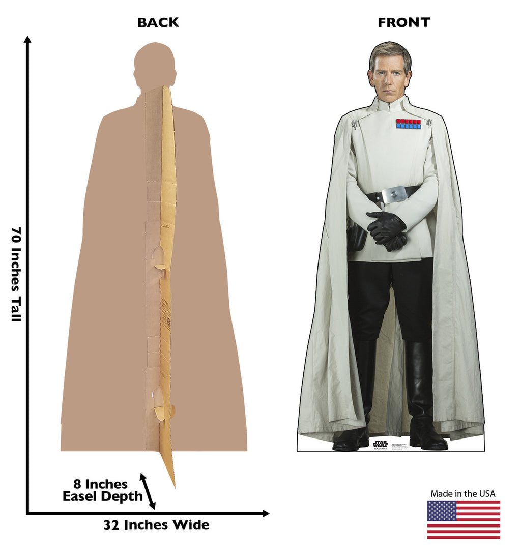 Director Orson Krennic™ - Rogue One
 Lifesize Cardboard Cutout Dimensions