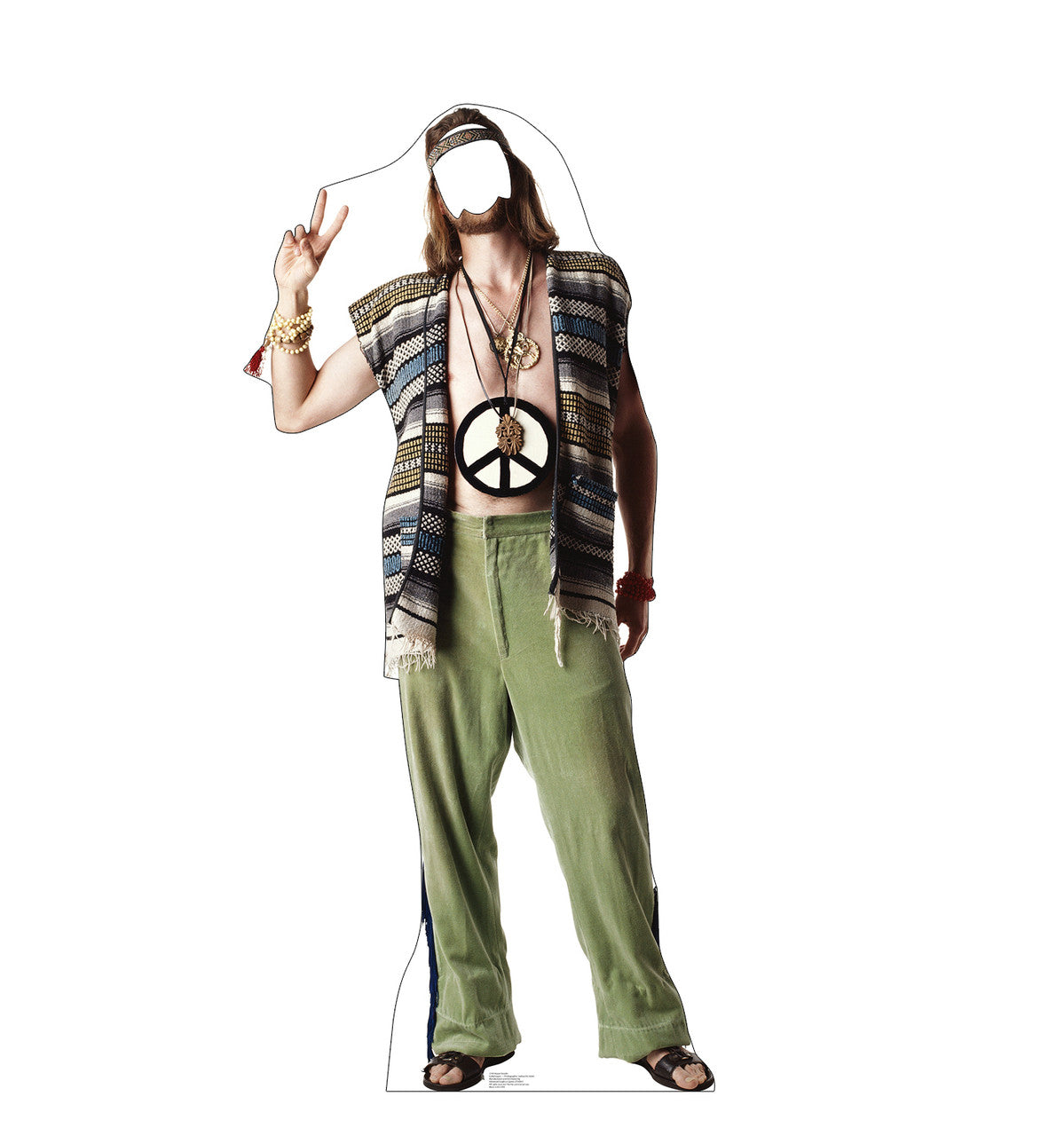 Hippie Stand in 
Lifesize Cardboard Cutout