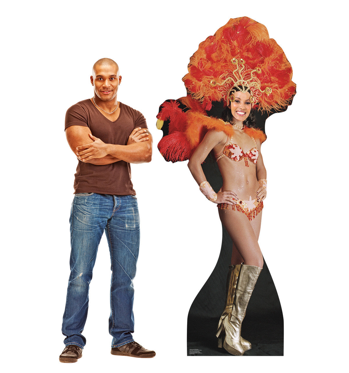 Vegas Show Girl Standin
Lifesize Cardboard Cutout  with Model