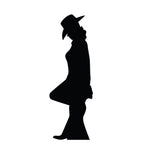 Cowgirl Leaning Silhouette
Lifesize Cardboard Cutout