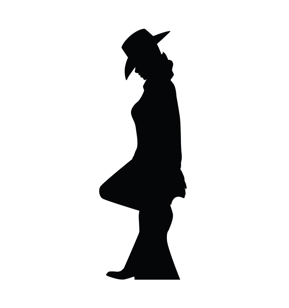 Cowgirl Leaning Silhouette
Lifesize Cardboard Cutout