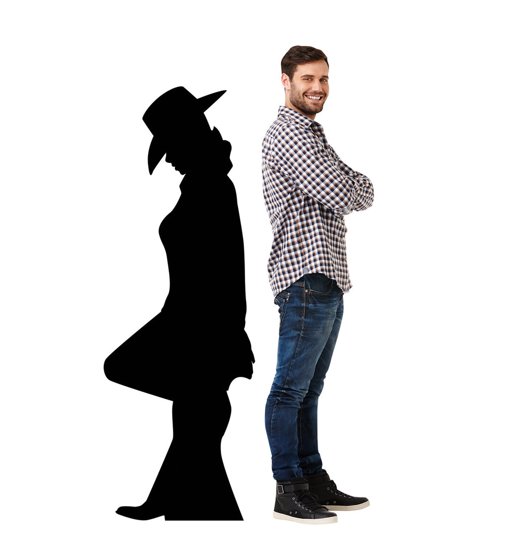 Cowgirl Leaning Silhouette
Lifesize Cardboard Cutout with Model