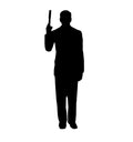 Secret Agent Spy with Gun Silhouette
Lifesize Cardboard Cutout
