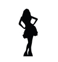 Charming Skirt Silhouette Standee