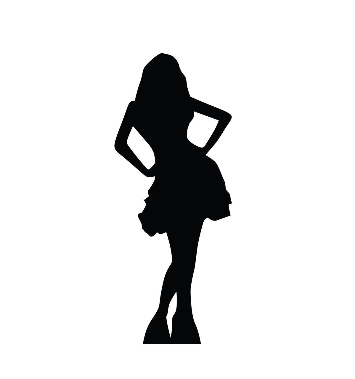 Charming Skirt Silhouette Standee