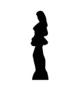 Chic Woman Silhouette Standup