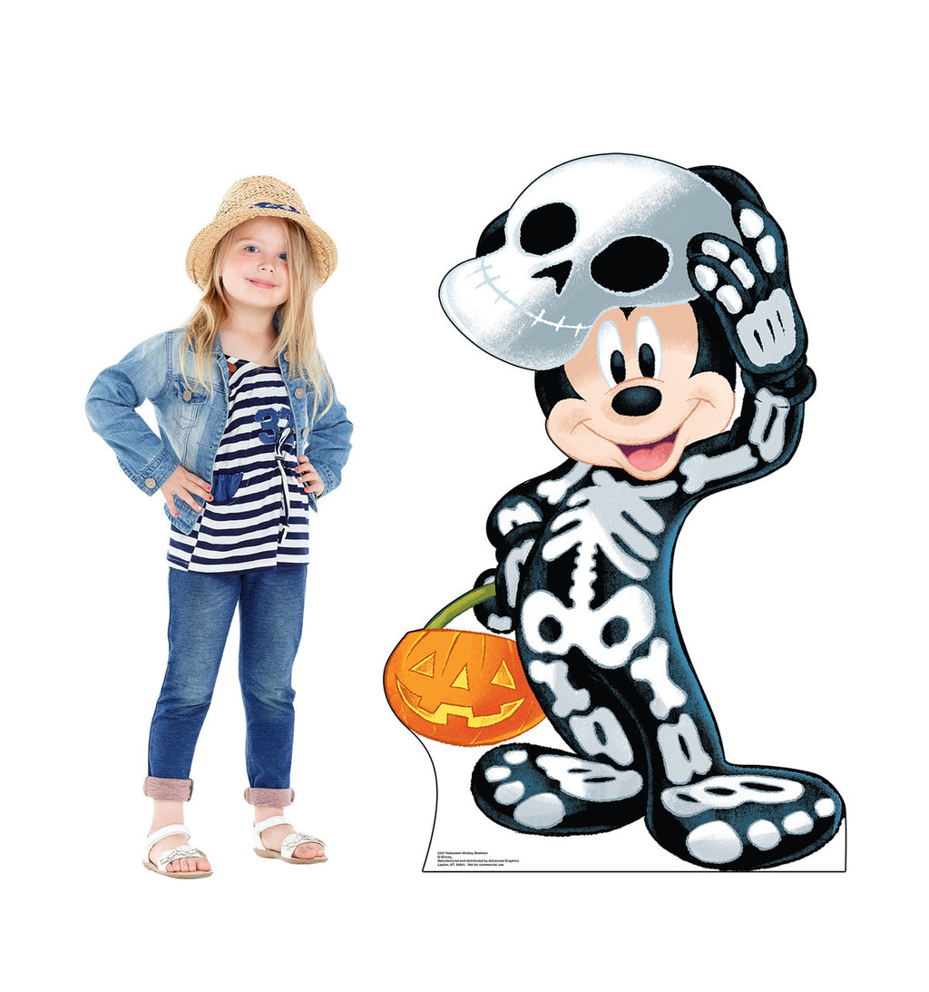 Spooktacular Mickey Skeleton Standee