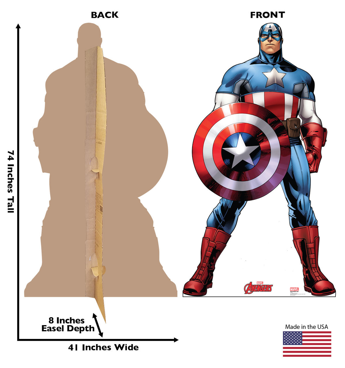 Captain America's Life-Size Cardboard Standup